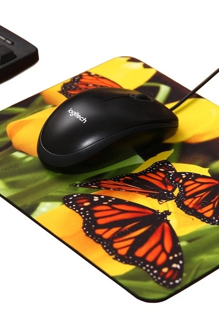 Коврик для мыши прямоугольный 3 мм, с полной запечаткой "Butterfly"#1 Коврик для мыши прямоугольный 3 мм, с полной запечаткой "Butterfly"#1