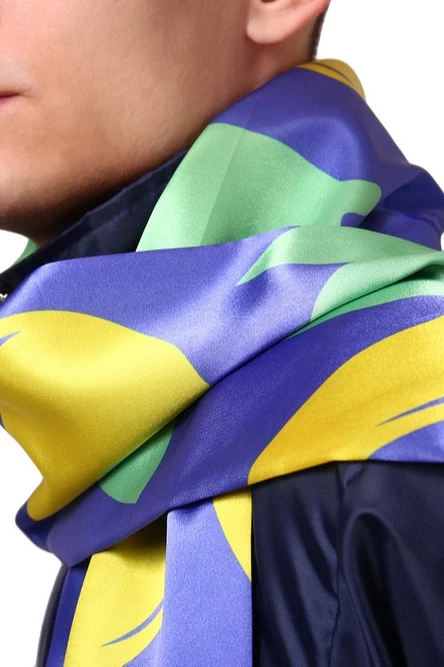 Шарф двухслойный легкий 20х120 см, с полной запечаткой "Craft GIN Club"#2