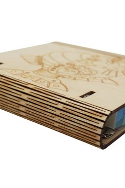 Блокнот деревянный 14х13 см#1