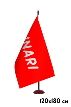 Купить флаг фирменный 120х180 см, объемный