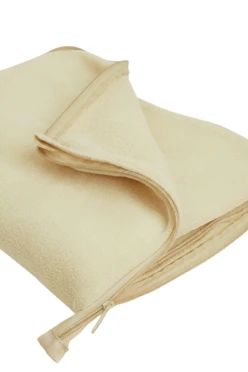 Купить плед Трансформер (плед-подушка) флисовый однотонный молочный