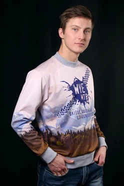 Купить свитшот унисекс "Wye MTB" с полной запечаткой