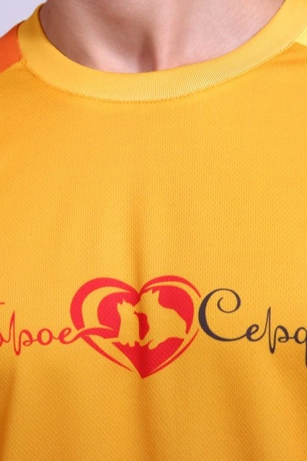 Футболка Спэйс унисекс из ложной сетки с полной запечаткой "A Kind Heart"#1