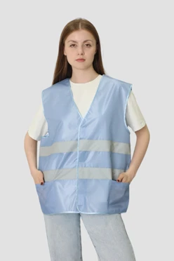 Купить жилет Эван со светоотражающей лентой унисекс, с полной запечаткой "Auto Care"