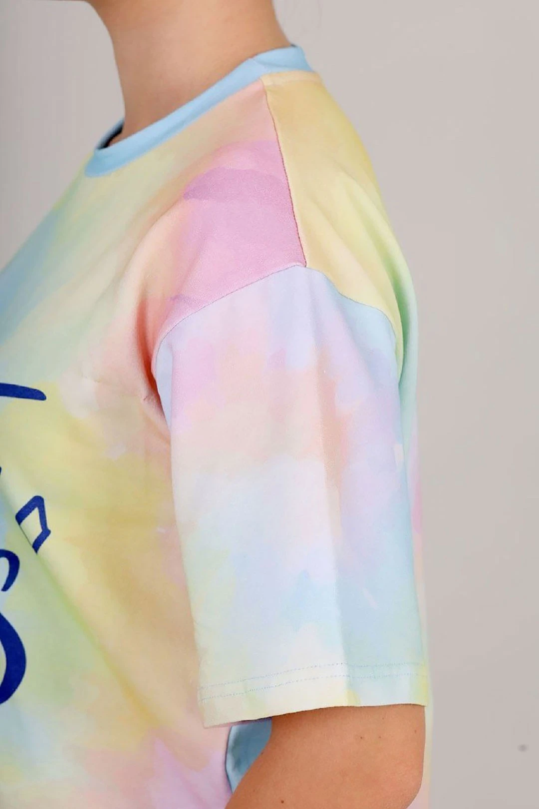 Футболка Теренс оверсайз унисекс из кулирки хб с полной запечаткой "Positive vibes"#1 Футболка Теренс оверсайз унисекс из кулирки хб с полной запечаткой "Positive vibes"#1