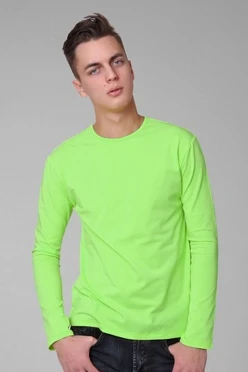 Купить салатовый лонгслив Атлетик Плюс унисекс