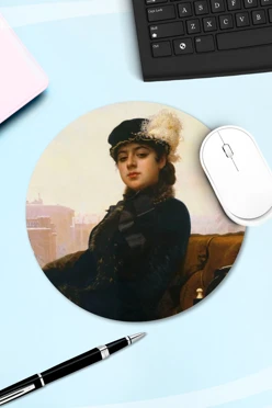 Купить коврик для мыши круглый с принтом "Unknown"