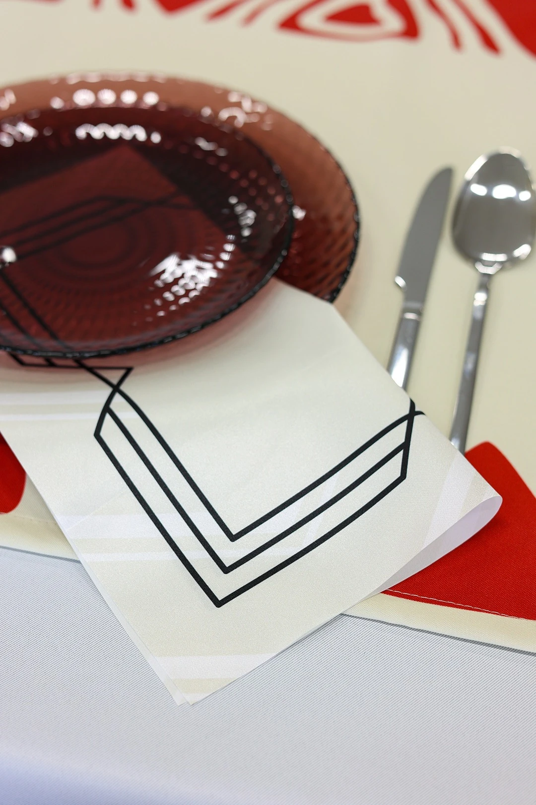 Купить салфетку квадратную 30х30 см, с полной запечаткой (полиэстер) "Classic"