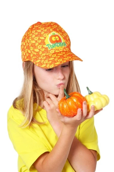 Бейсболка Стандарт детская с полной запечаткой (полиэстер) "Pumpkin"#4