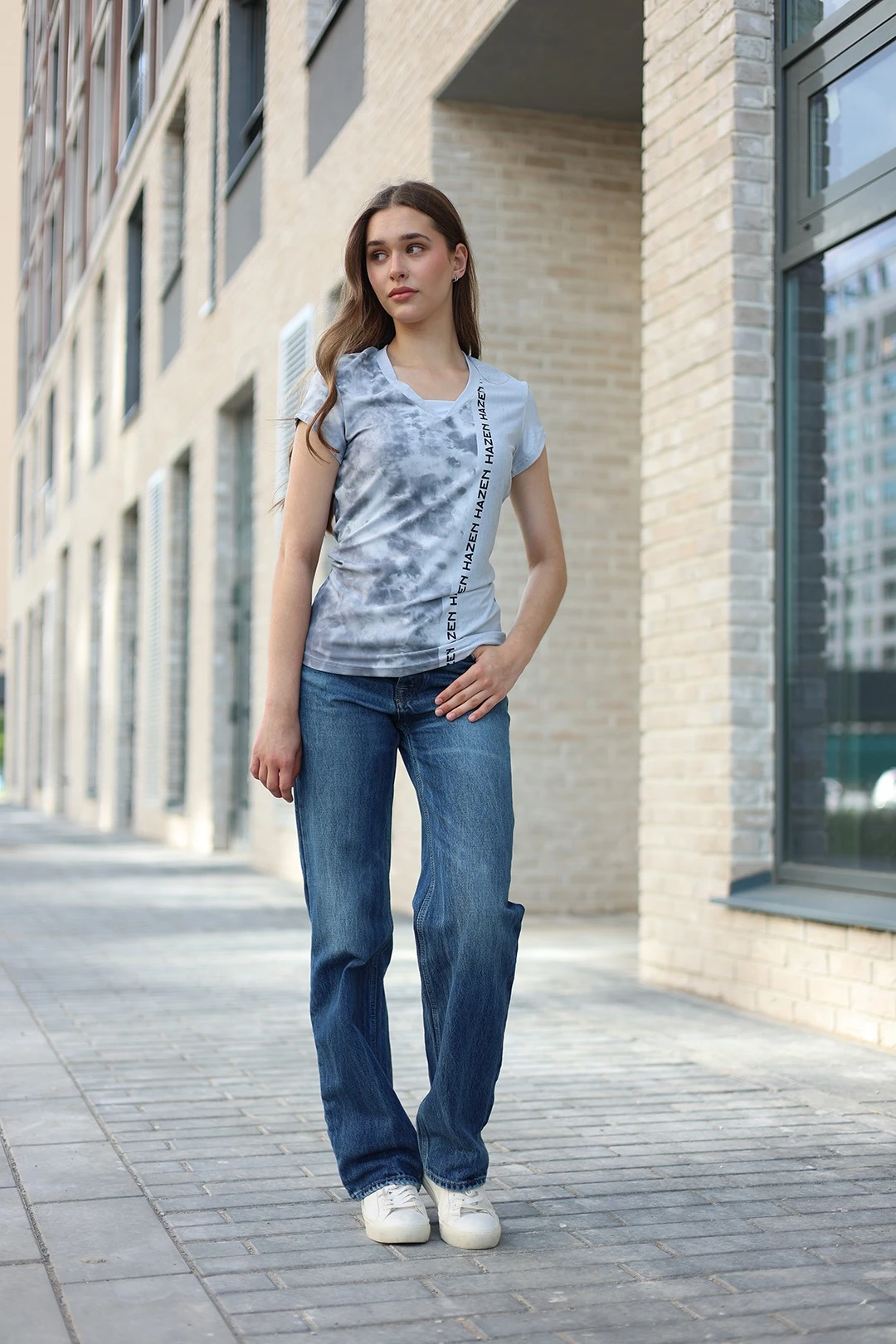 Купить футболку Нолан женская с полной запечаткой "Hazen"