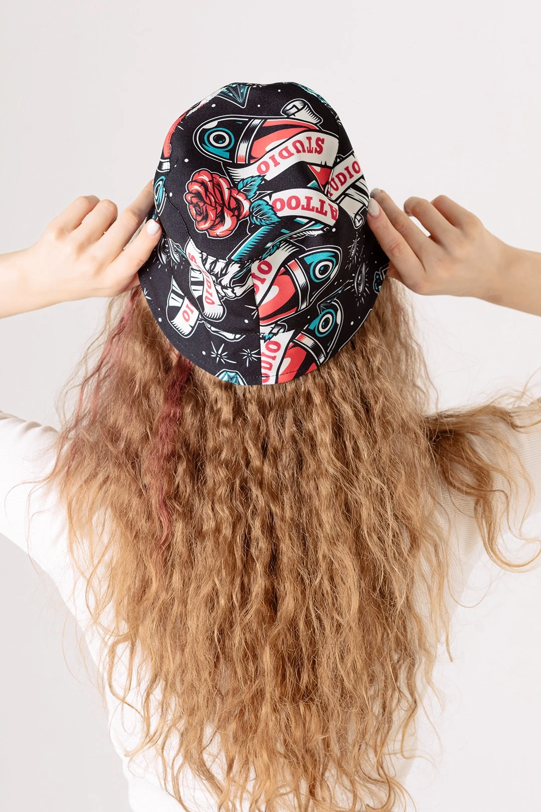 Панама Сахара с узкими полями, с полной запечаткой "Tatto"#1 Панама Сахара с узкими полями, с полной запечаткой "Tatto"#1