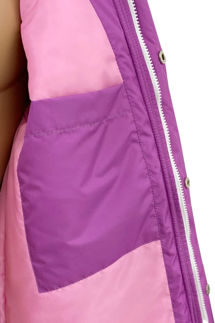 Куртка Винтер с капюшоном на синтепоне унисекс, с полной запечаткой "Harmony of the Arctic"#3