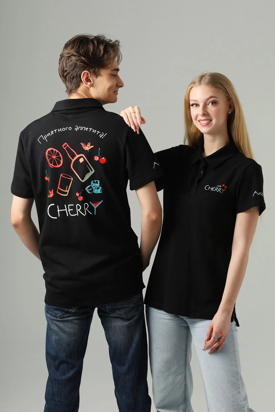 Поло Тейлор унисекс однотонная "Cherry"#3 Поло Тейлор унисекс однотонная "Cherry"#3