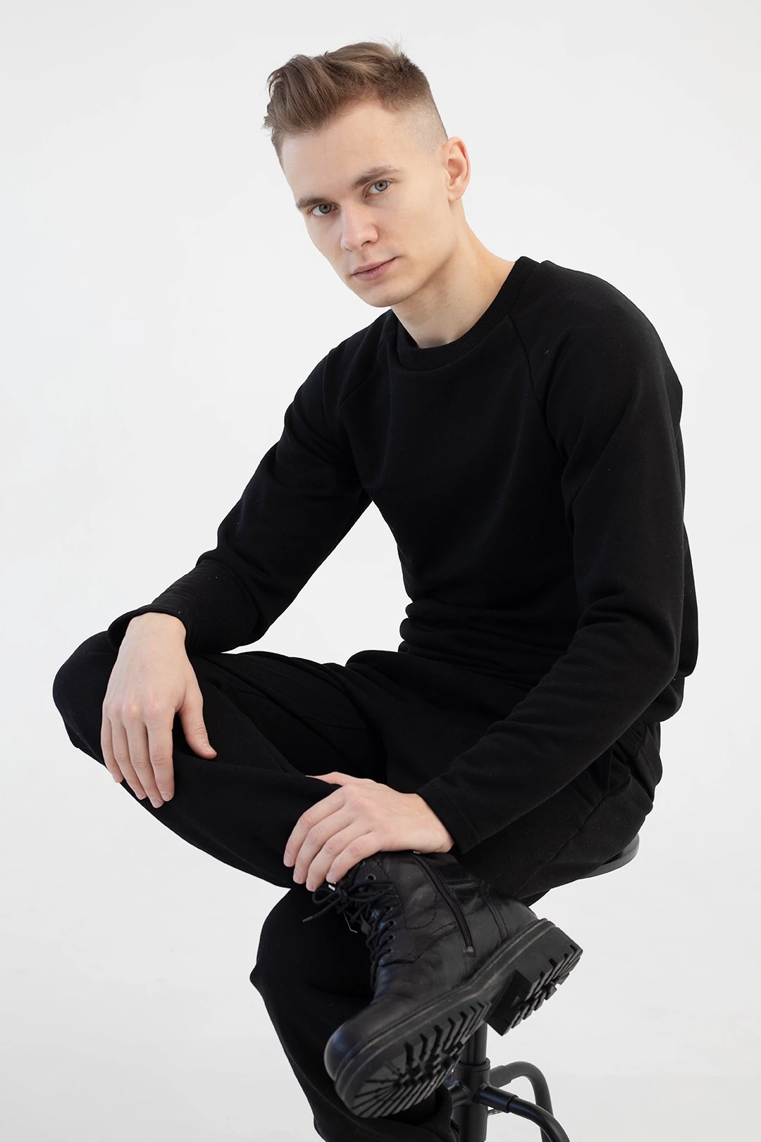 Лонгслив Мигель из футера унисекс, однотонный#6