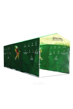 Купить Тент с полной запечаткой (без козырька) 2х6 м