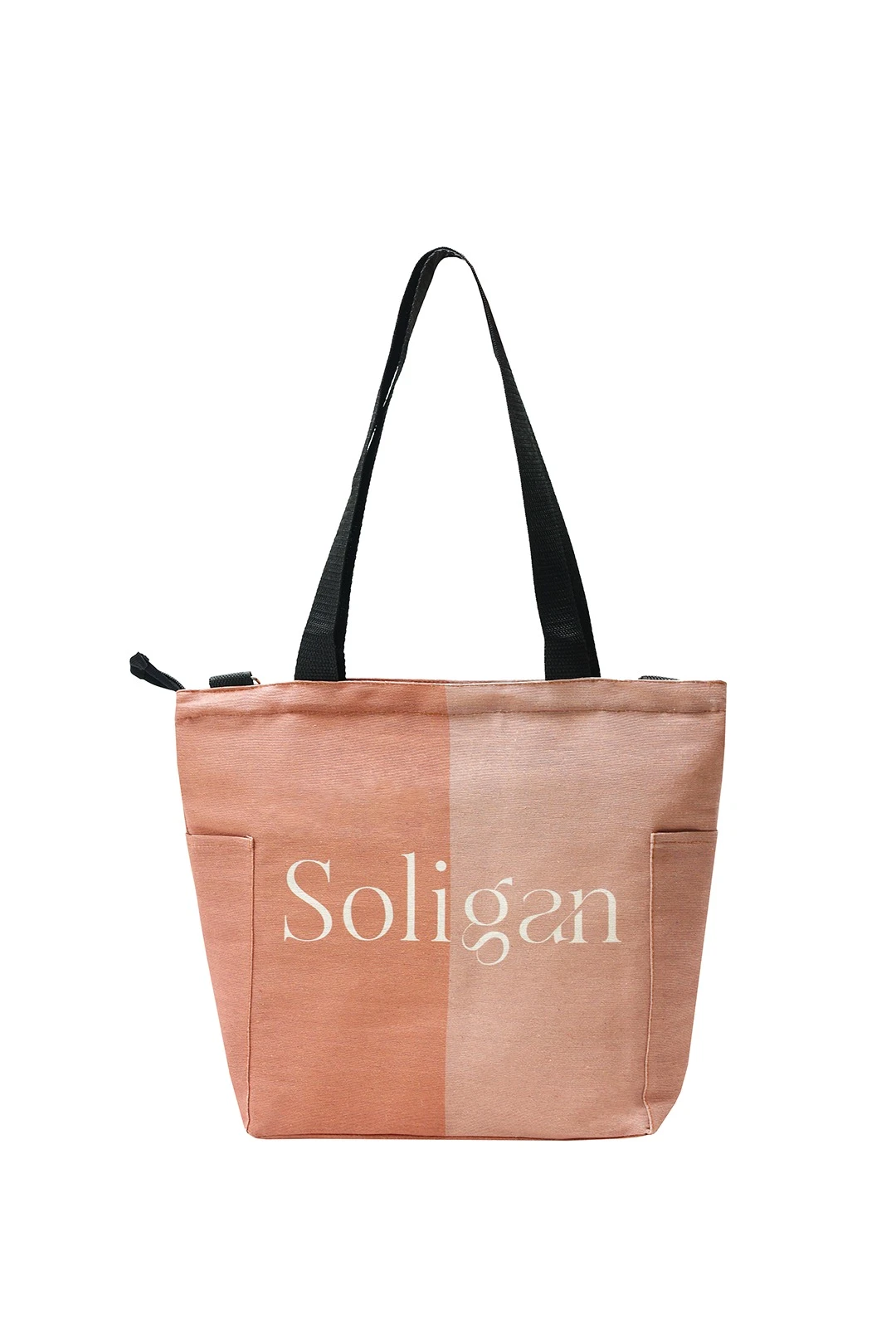 Сумка Тревел из двунитки 26х30х12 см, печать с двух сторон "Soligan"#5