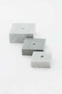 Основание каменное, белый мрамор 70х70х30 мм#1