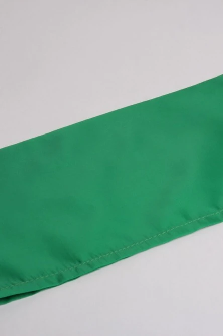 Пилотка Пионер из цветного шелка, однотонная зеленая#3