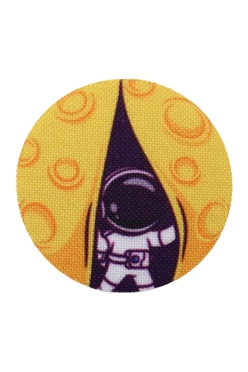 Купить наклейку-стикер Круг 4х4 см с печатью "Space"