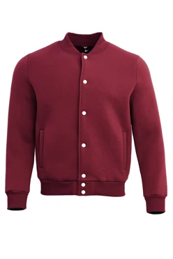 Купить бомбер Стайл унисекс однотонный бордовую
