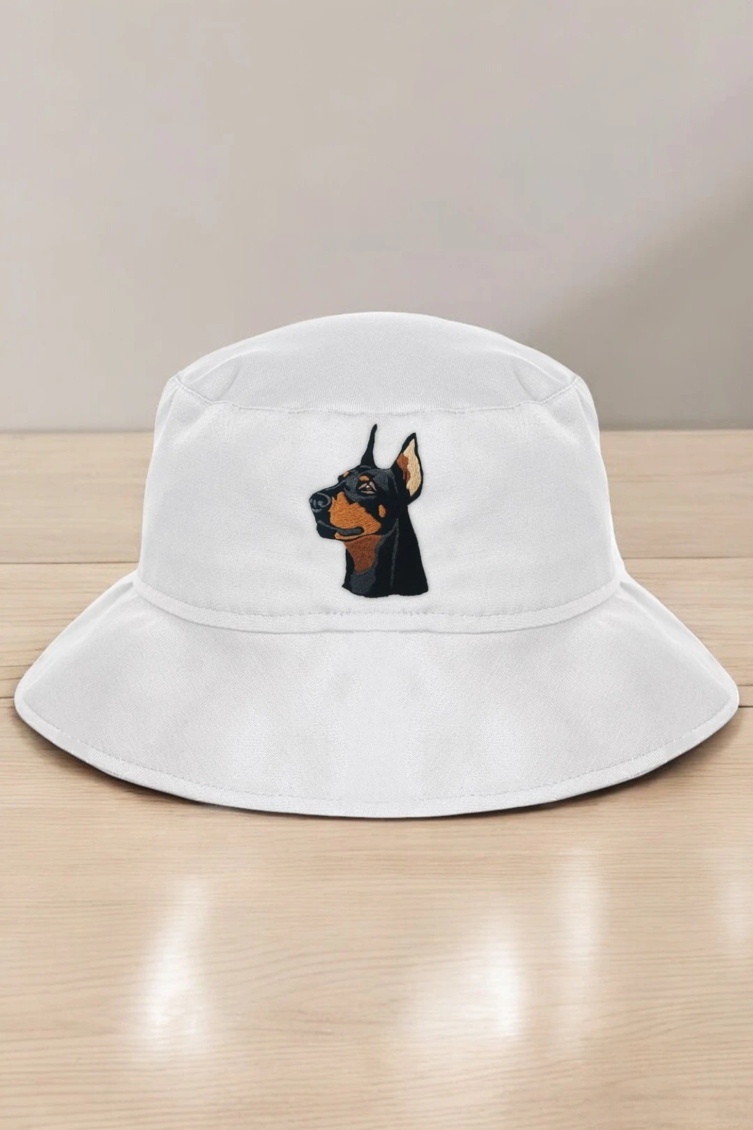 Купить панаму Мальта из греты с узкими полями, однотонная "Dog"