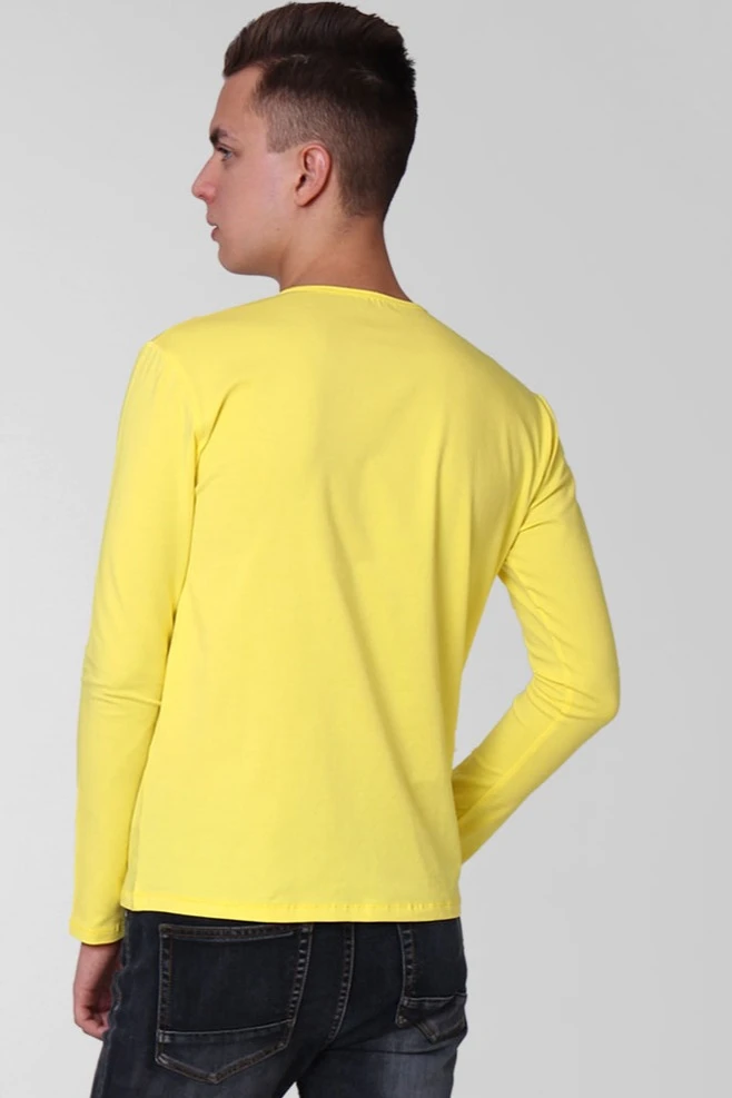 Лонгслив Атлетик Плюс унисекс однотонный (хлопок)#4