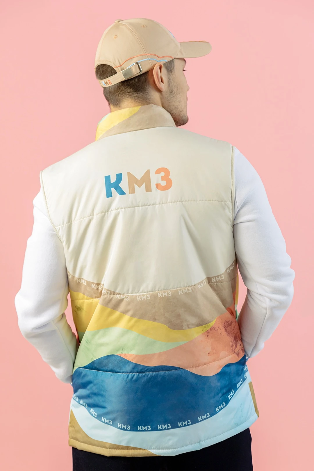 Жилет Портер на синтепоне со стежкой унисекс, с полной запечаткой "KMZ"#2 Жилет Портер на синтепоне со стежкой унисекс, с полной запечаткой "KMZ"#2