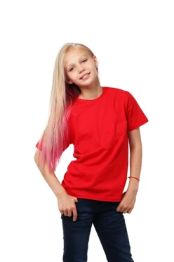 Купить футболку Премиум детскую красную