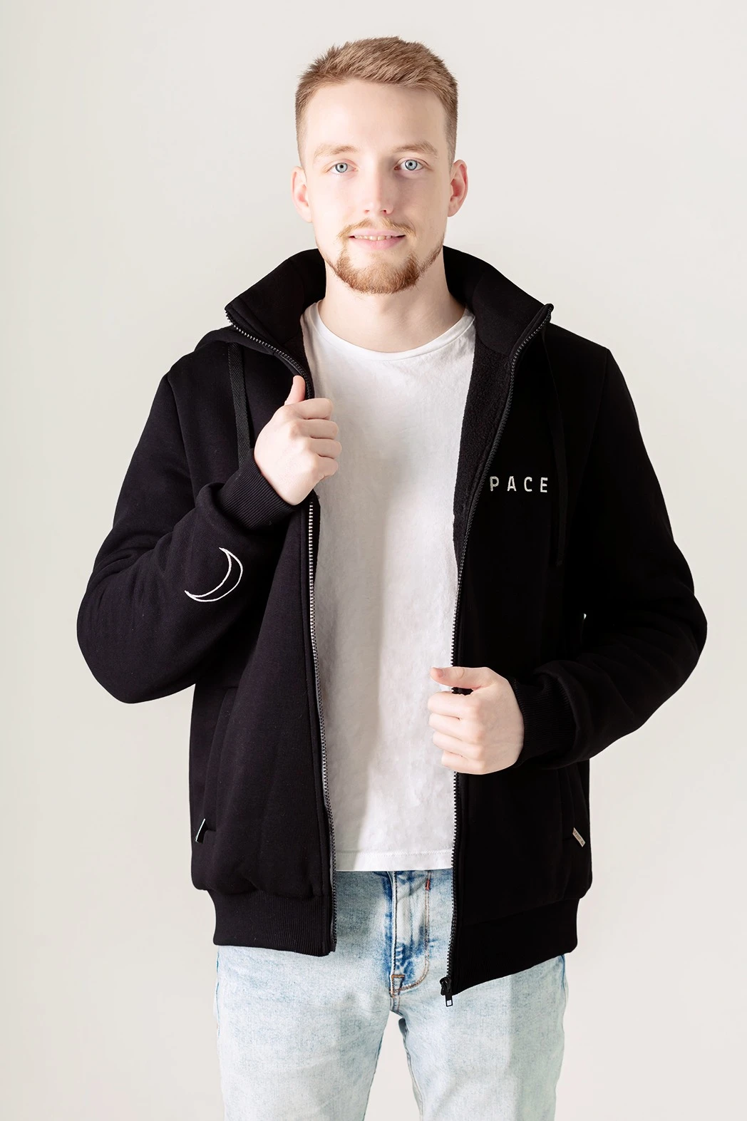 Купить балахон Джеймс из футера на флисе унисекс, однотонный "Space" Купить балахон Джеймс из футера на флисе унисекс, однотонный "Space"