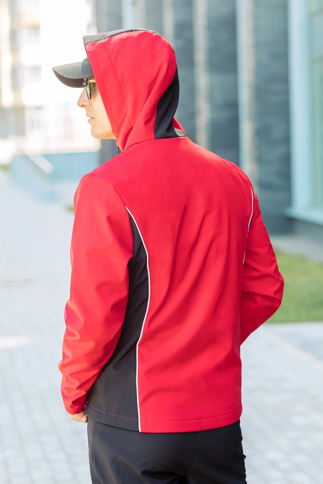 Ветровка Джаспер из софтшелла унисекс, однотонная#6