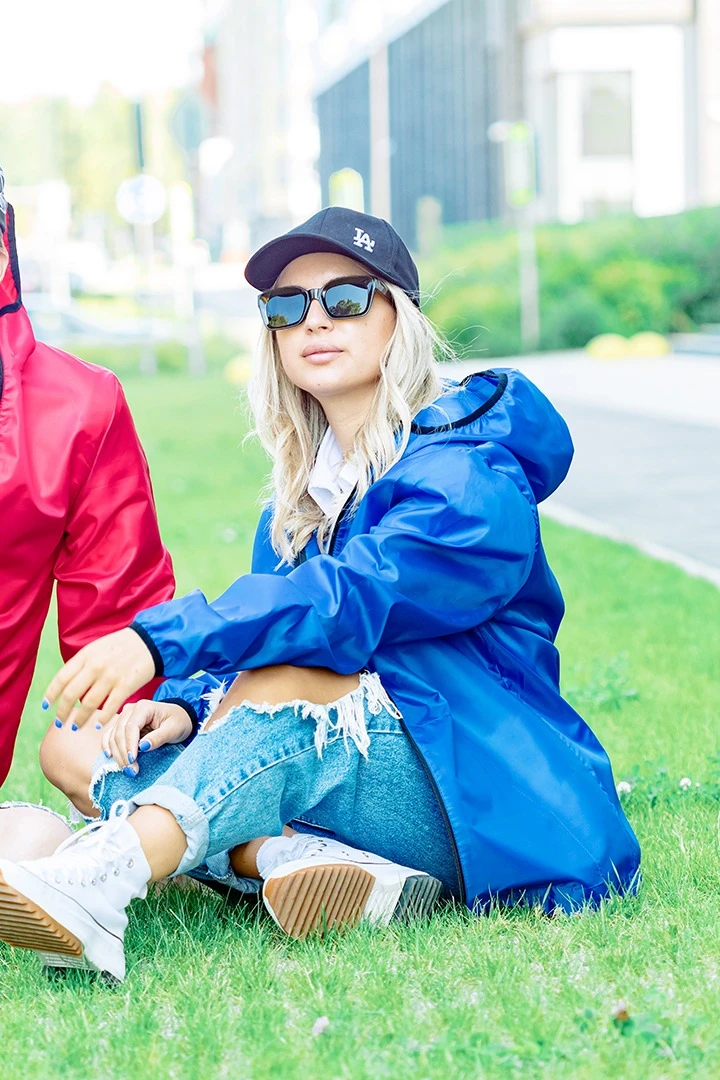 Ветровка Арчи унисекс, однотонная василек#2 Ветровка Арчи унисекс, однотонная василек#2