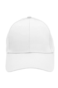 Купить бейсболку Брент шестиклинку взрослую, однотонную белую