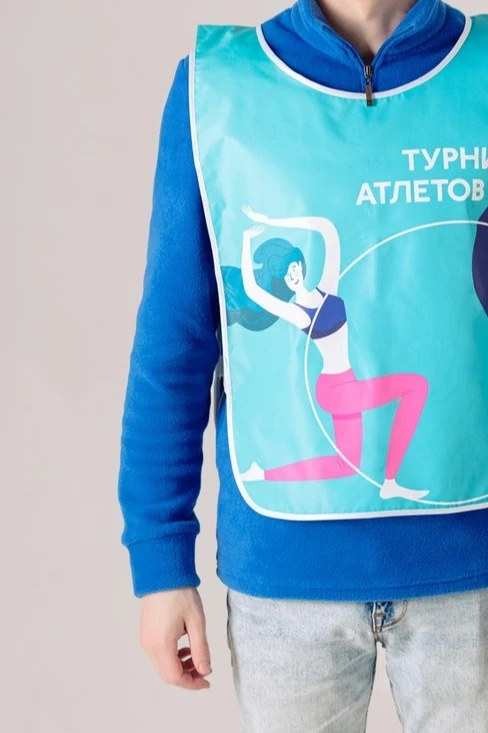 Манишка Юнив двухслойная с полной запечаткой#1