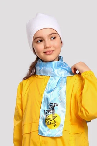 Шапка Вайт флисовая однослойная детская, однотонная белая#1