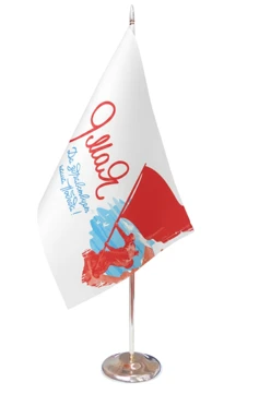 Купить флажок фирменный 15х22 см с печатью "Long live our Victory"