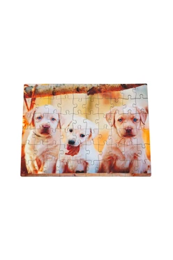 Купить пазл деревянный с нанесением, А5, "Dogs" Купить пазл деревянный с нанесением, А5, "Dogs"