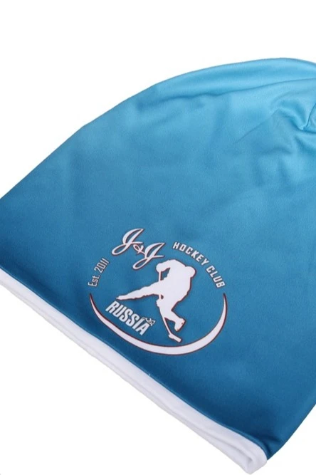 Шапка Сноу двухслойная взрослая, с полной запечаткой "Hockey club"#3