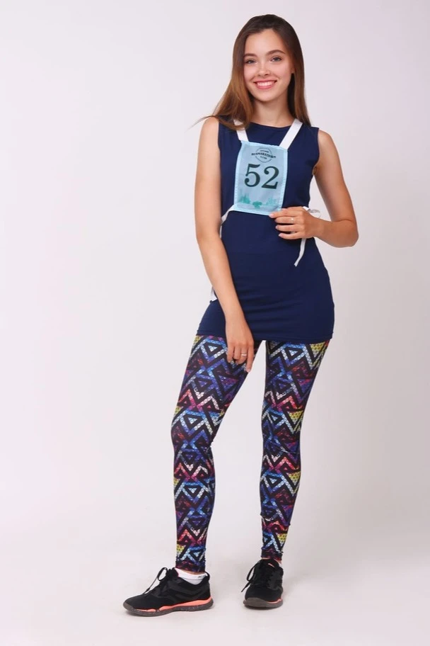 Стартовый номер на грудь и спину на завязках 12х20 см, с полной запечаткой#1