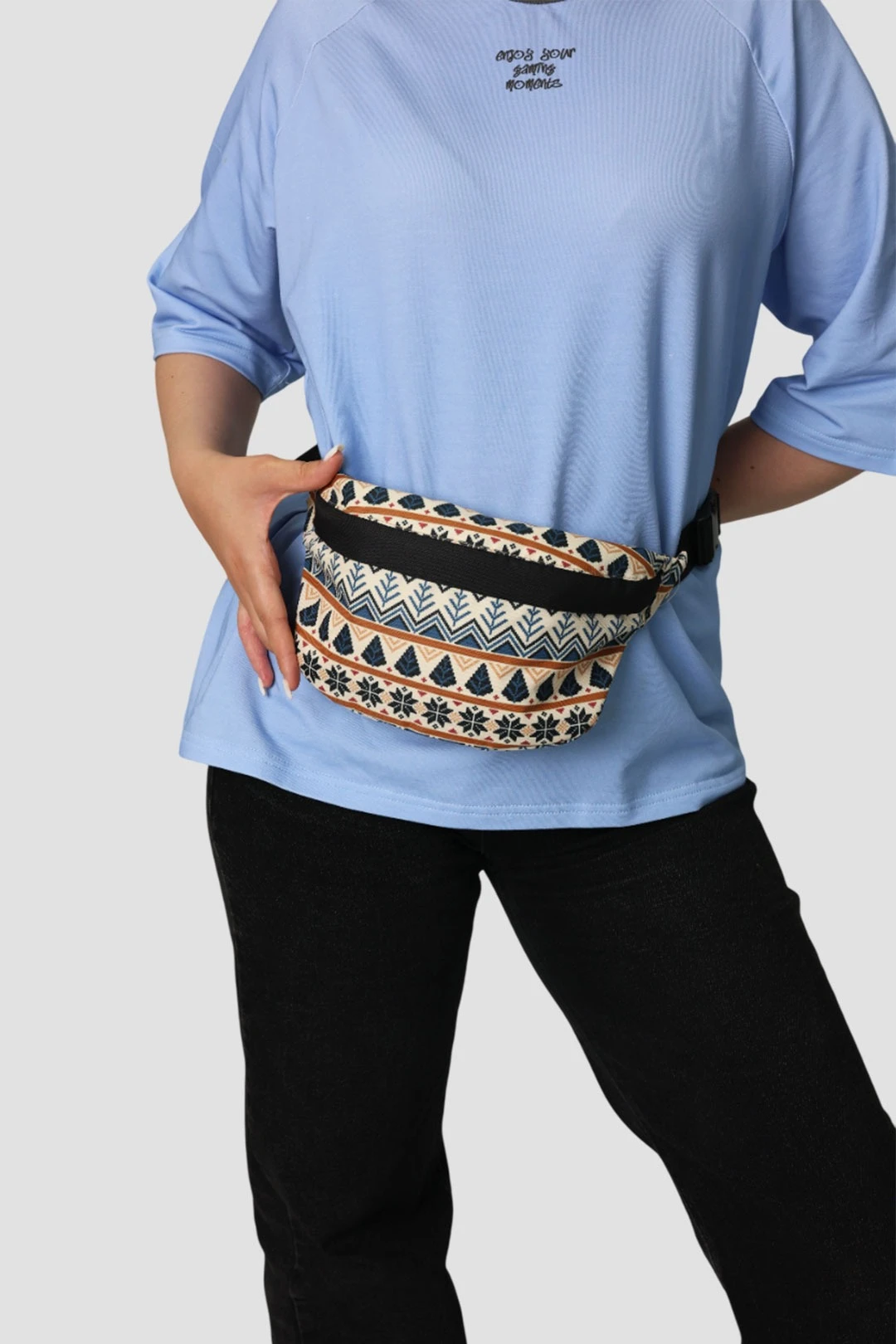 Сумка Тимми поясная с принтом "Pine tree pattern"#1 Сумка Тимми поясная с принтом "Pine tree pattern"#1