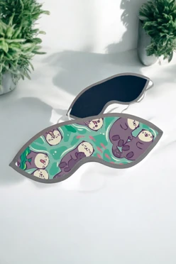 Купить маску для сна с принтом "Otters"