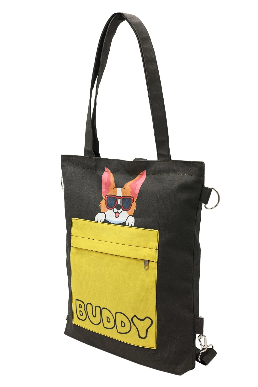 Купить сумку-рюкзак Бадди из саржи 33х38х4 см, печать с двух сторон "Buddy"