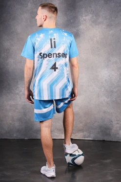 Футбольная форма Юве мужская с полной запечаткой#1