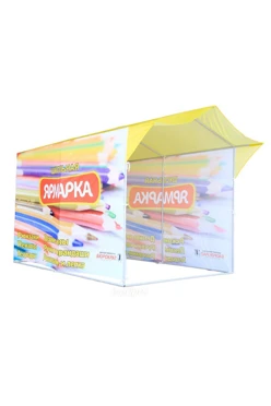 Тент с полной запечаткой (с козырьком) 2х3 м#1