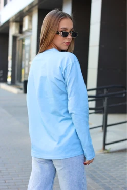 Лонгслив Фрэнсис унисекс однотонный (хлопок)#2