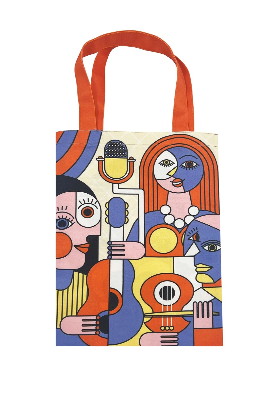 Купить сумку Комби из греты 30х40 см, с принтом "Music Face"