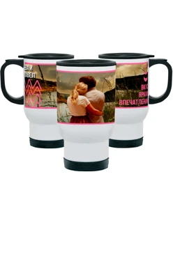 Термокружка с принтом "Eva and Pavel"#1