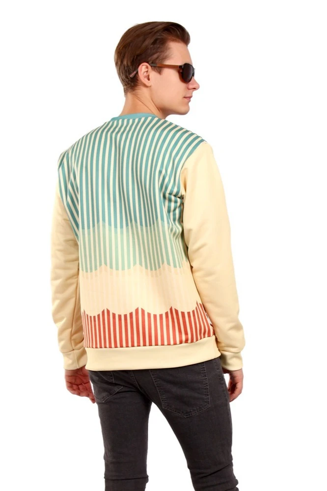 Свитшот Гарри унисекс из футера с полной запечаткой "Wave good"#1 Свитшот Гарри унисекс из футера с полной запечаткой "Wave good"#1