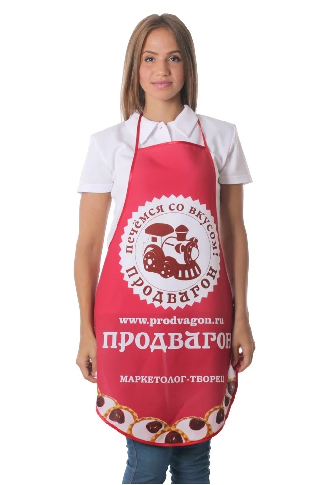 Фартук Аппетит Смайл с круглым низом, с полной запечаткой#5 Фартук Аппетит Смайл с круглым низом, с полной запечаткой#5