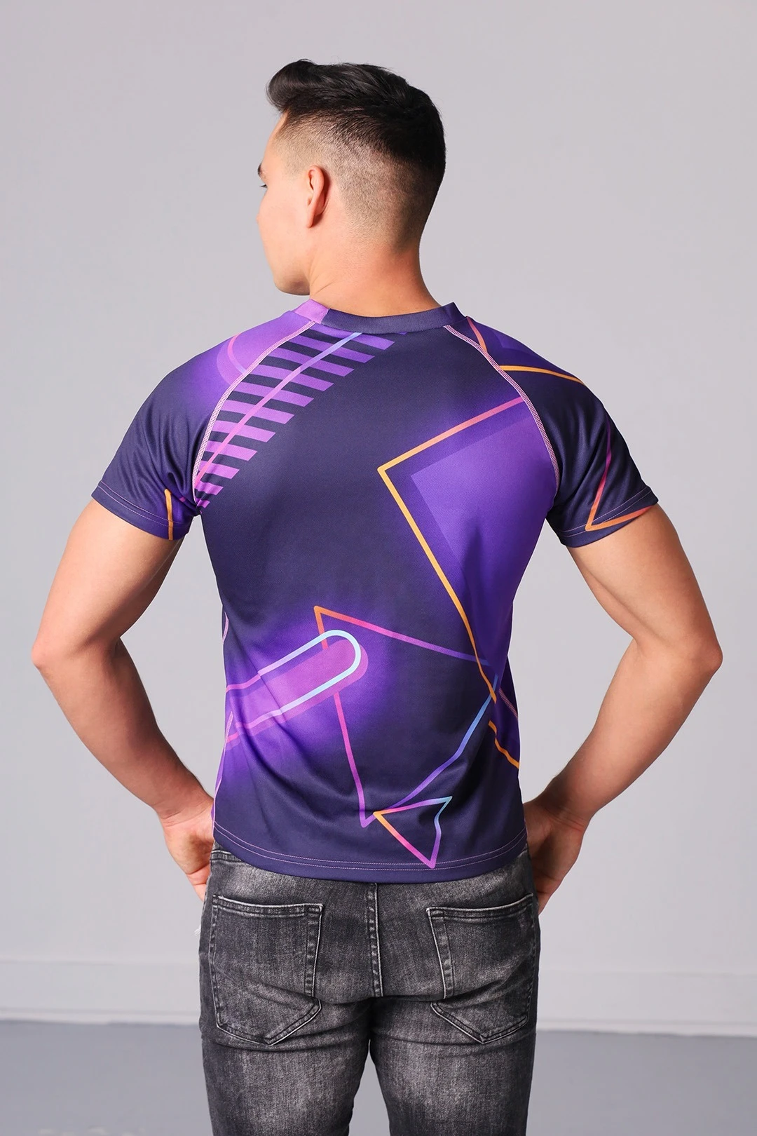 Купить футболку Спарк унисекс с полной запечаткой (полиэстер) "Geometry"