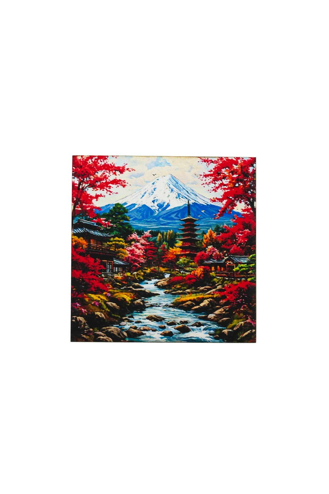 Магнит из дерева 5х5 см квадрат, с нанесением#1 Магнит из дерева 5х5 см квадрат, с нанесением#1